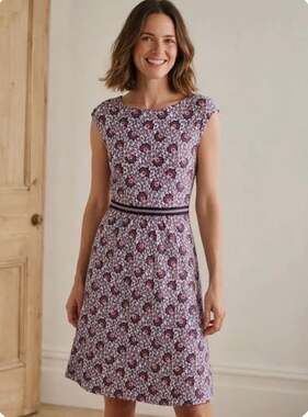 Boden Bernice Jersey Dress with Pockets Size US 8R UK 12R